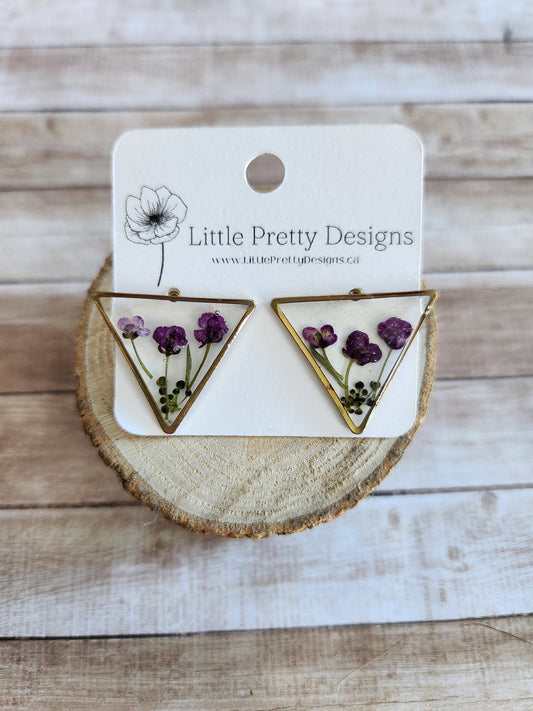 Dainty Floral Drop Earrings