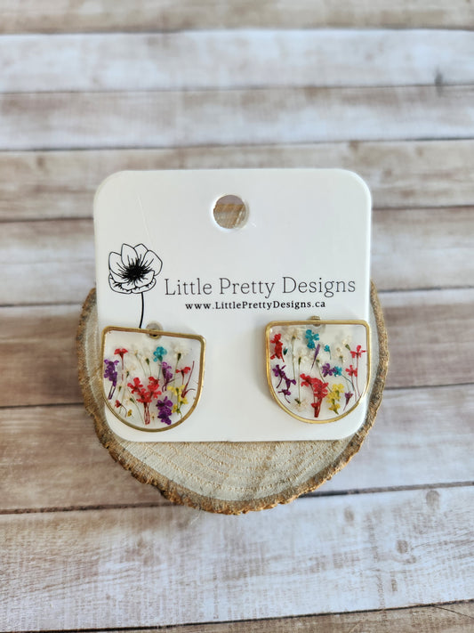 Dainty Floral Drop Earrings