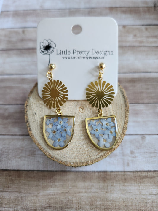 Dainty Floral Drop Earrings