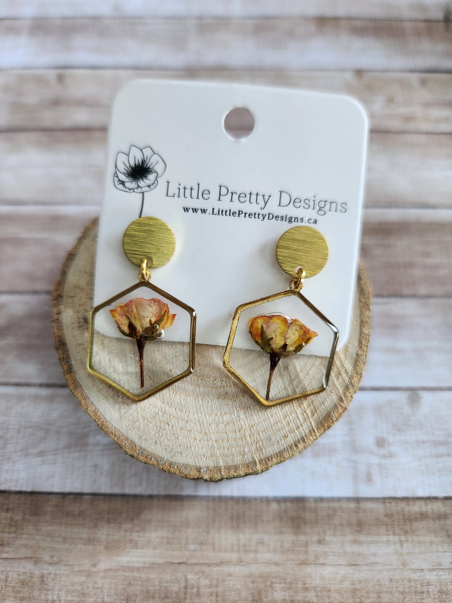 Dainty Floral Drop Earrings