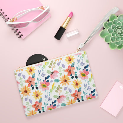 Wild Flower Clutch Bag