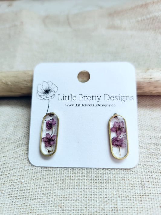 Dainty Floral Drop Earrings