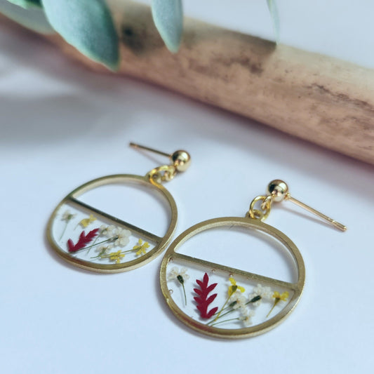 Dainty Floral Drop Earrings