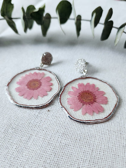 Large Drop Floral Earrings