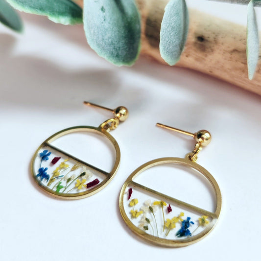 Dainty Floral Drop Earrings