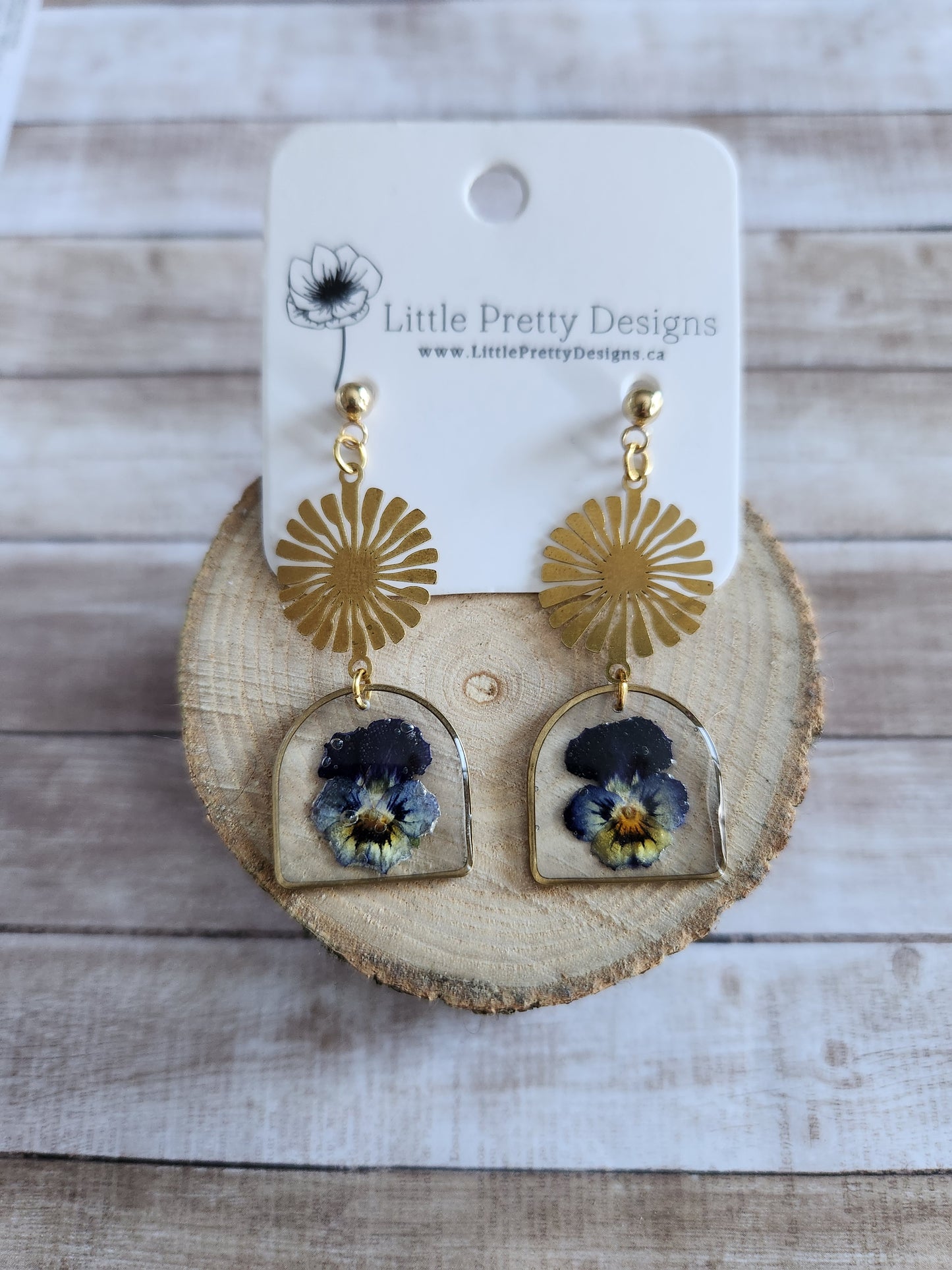 Dainty Floral Drop Earrings