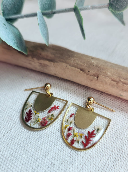 Dainty Floral Drop Earrings