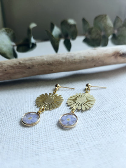 Dainty Floral Drop Earrings