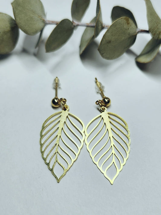 Brass Drop Earrings