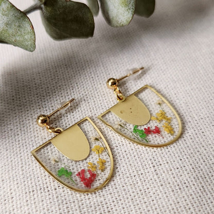 Dainty Floral Drop Earrings