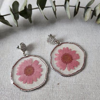 Large Drop Floral Earrings