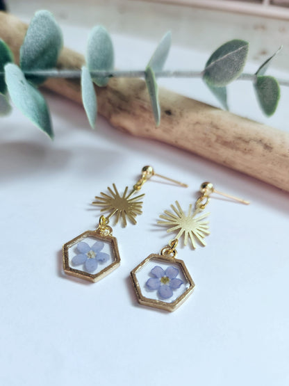 Dainty Floral Drop Earrings