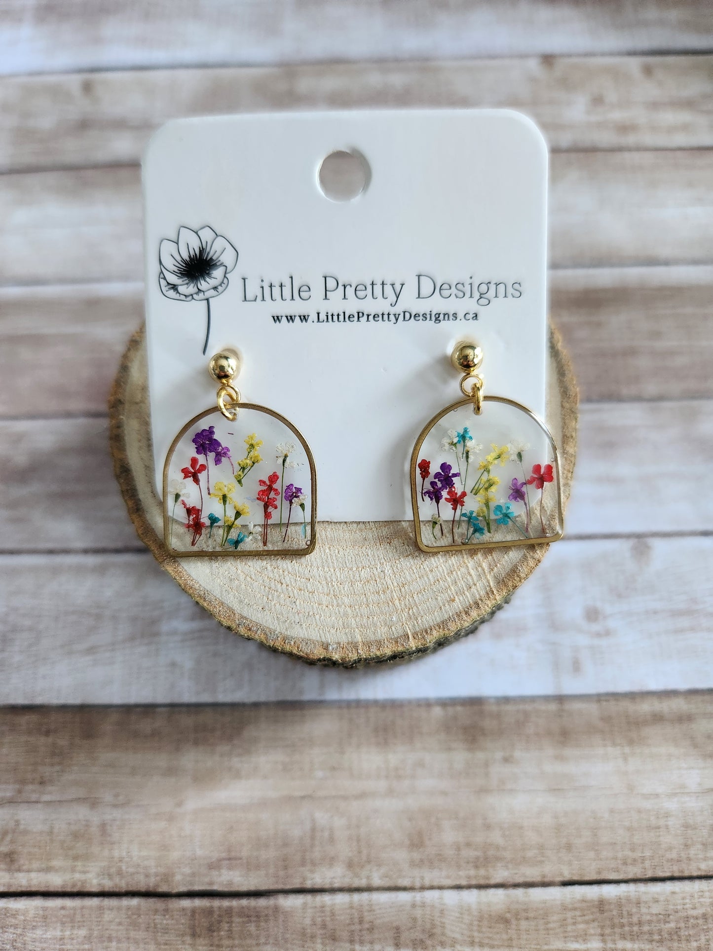 Dainty Floral Drop Earrings