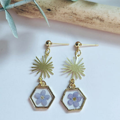 Dainty Floral Drop Earrings