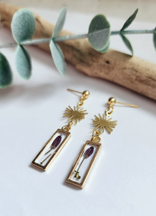 Dainty Floral Drop Earrings