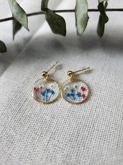 Dainty Floral Drop Earrings