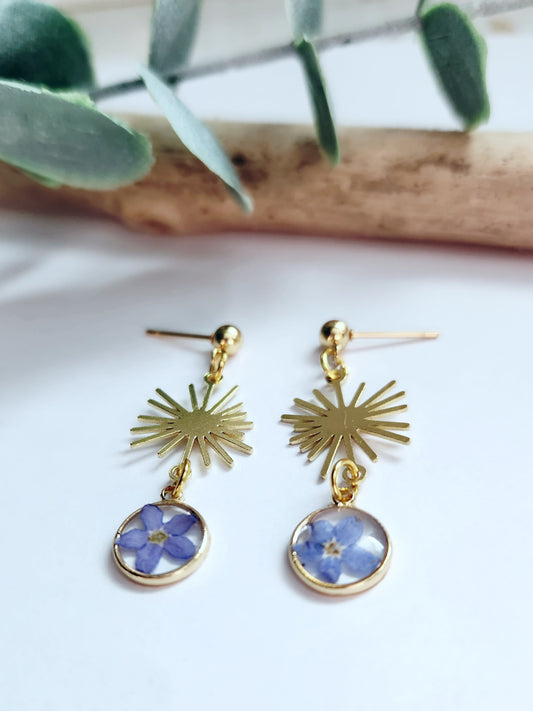 Dainty Floral Drop Earrings