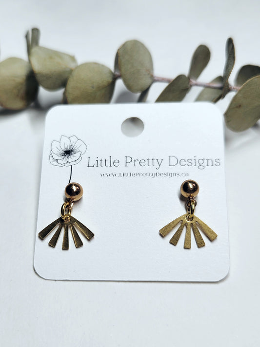 Brass Drop Earrings