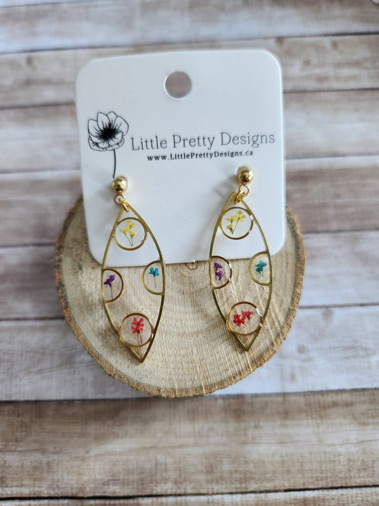 Dainty Floral Drop Earrings