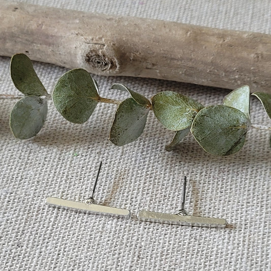 Silver Plated Bar Studs