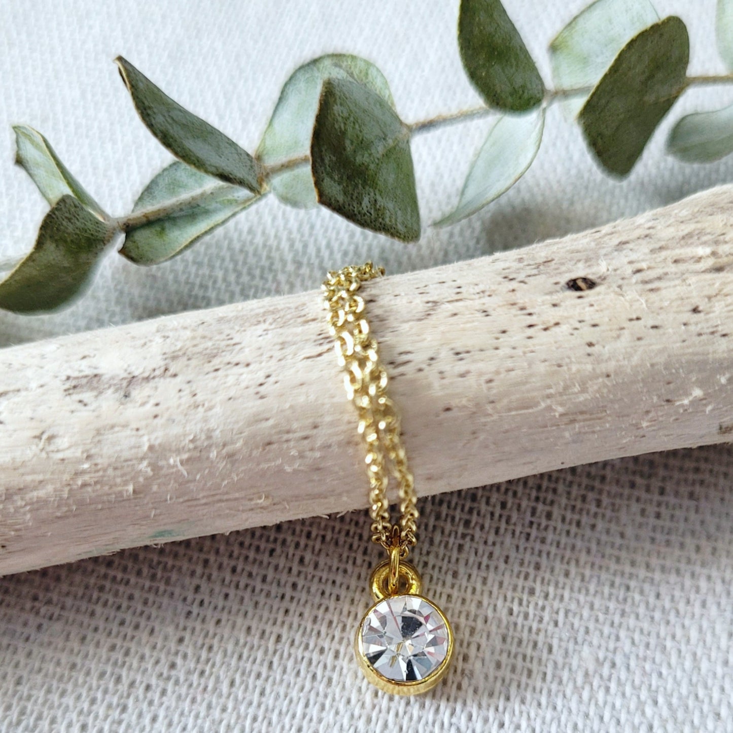 Dainty Quartz Charm Necklace