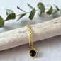 Dainty Onyx Charm Necklace