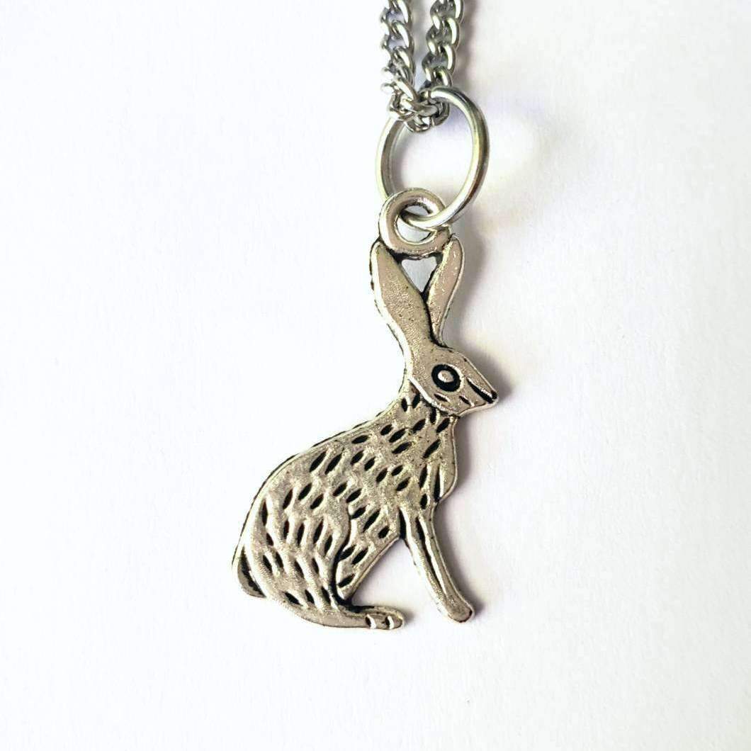 Rabbit Charm Necklace::LittlePrettyDesigns